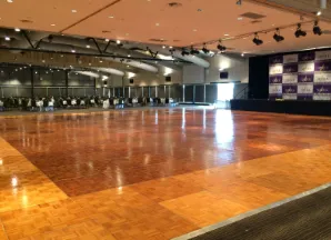 10x9m claer marquee on a floor over pool at Vaucluse Yacht Club by Dancetime