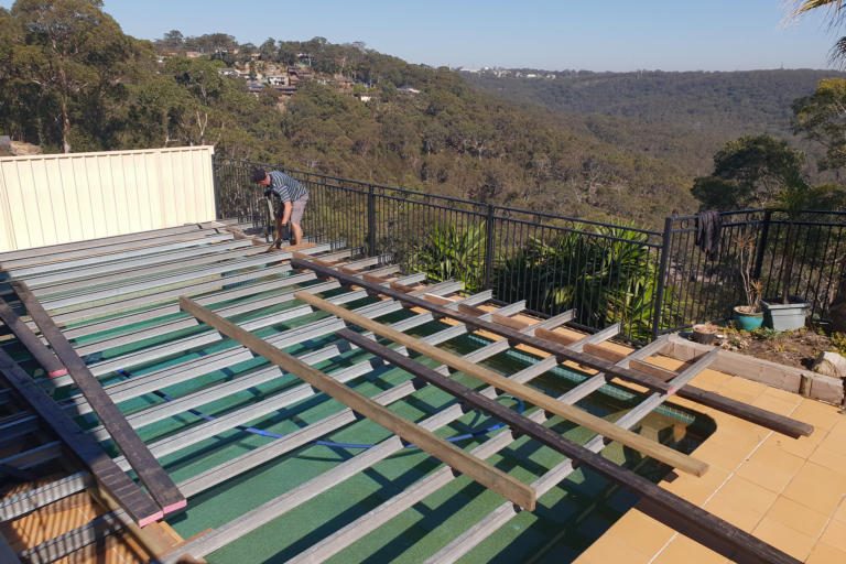 Dancetime Hire Floor Over Pool