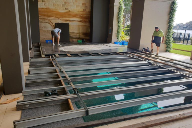 Dancetime Hire Floor Over Pool