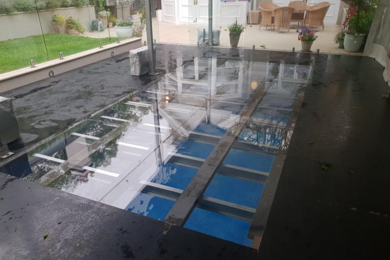 Dancetime Hire Floor Over Pool