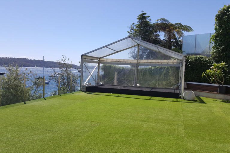 Dancetime Hire Floor Over Pool