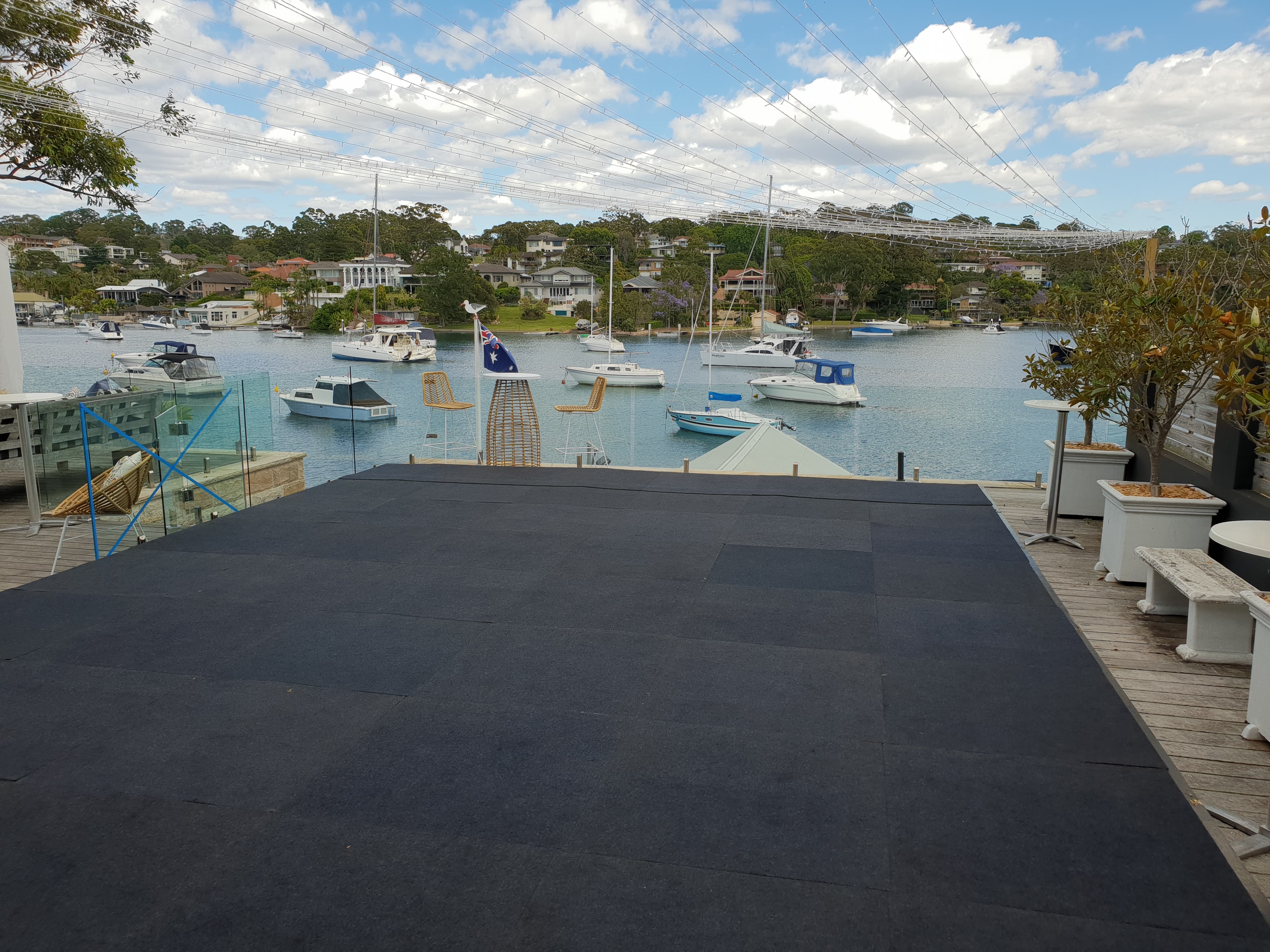 Dancetime Hire Floor Over Pool