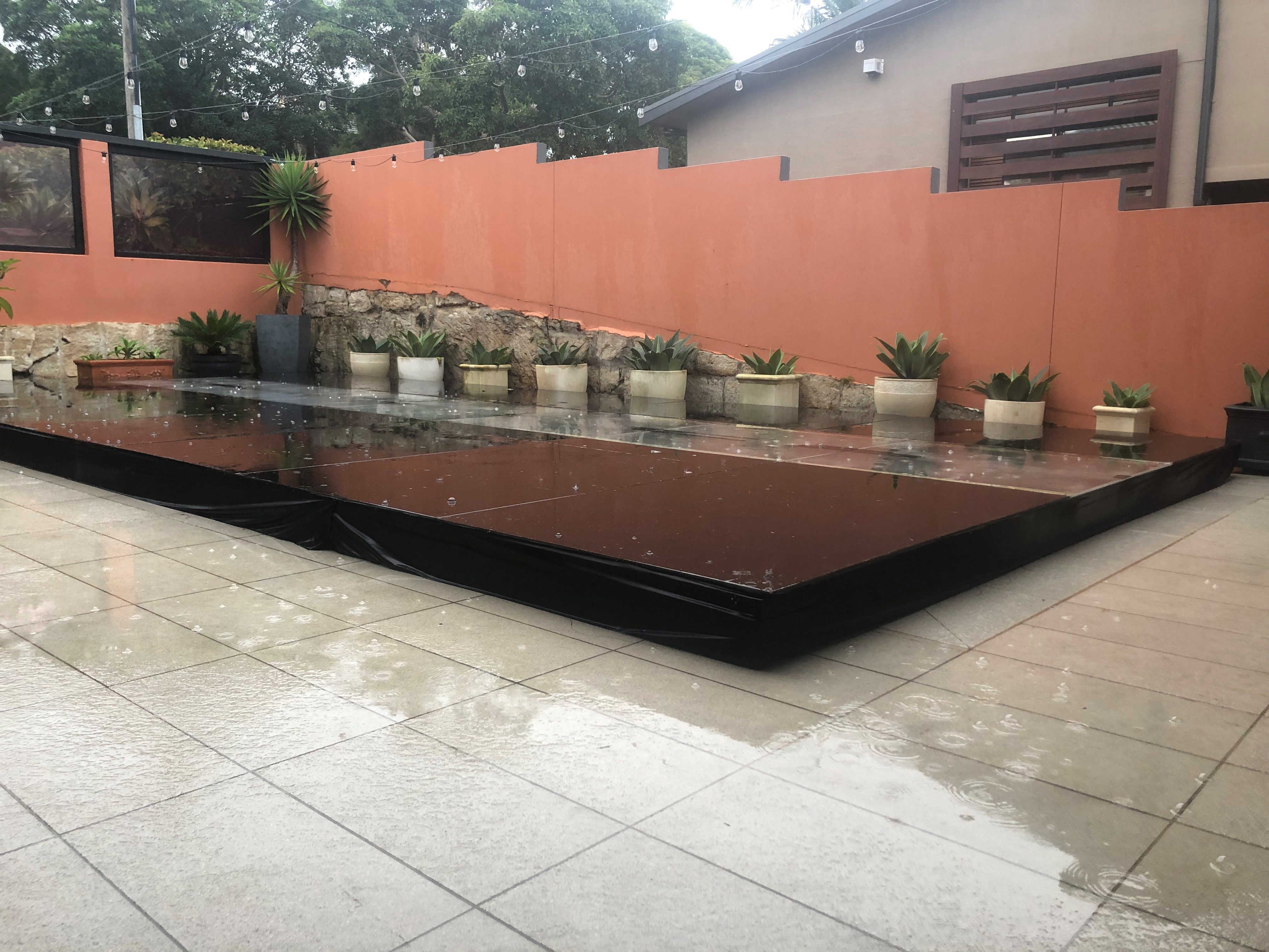 Dancetime Hire Floor Over Pool