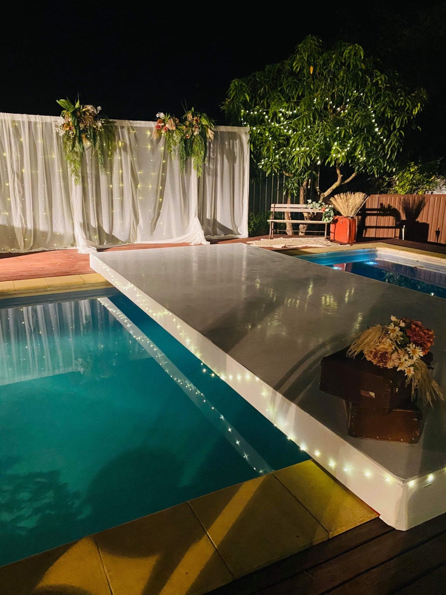 Dancetime Hire Floor Over Pool